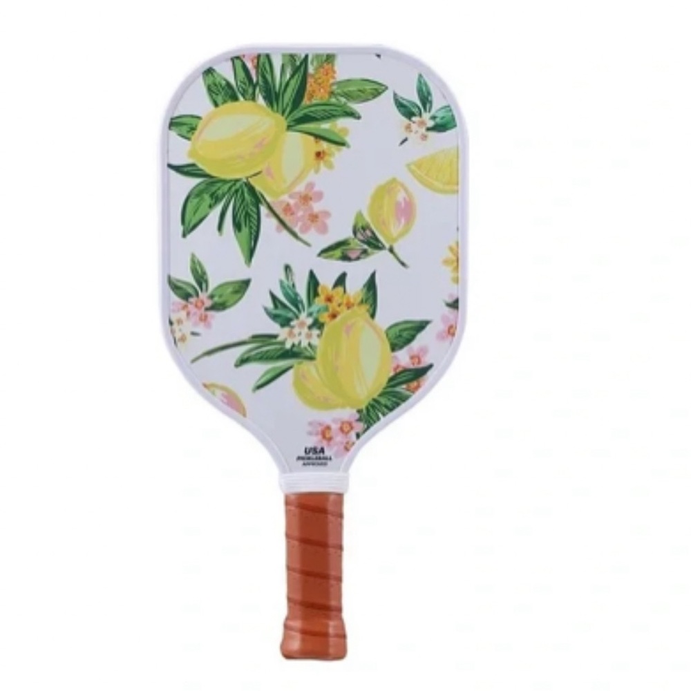 Target Lemon Print Paddle with Brown Handle